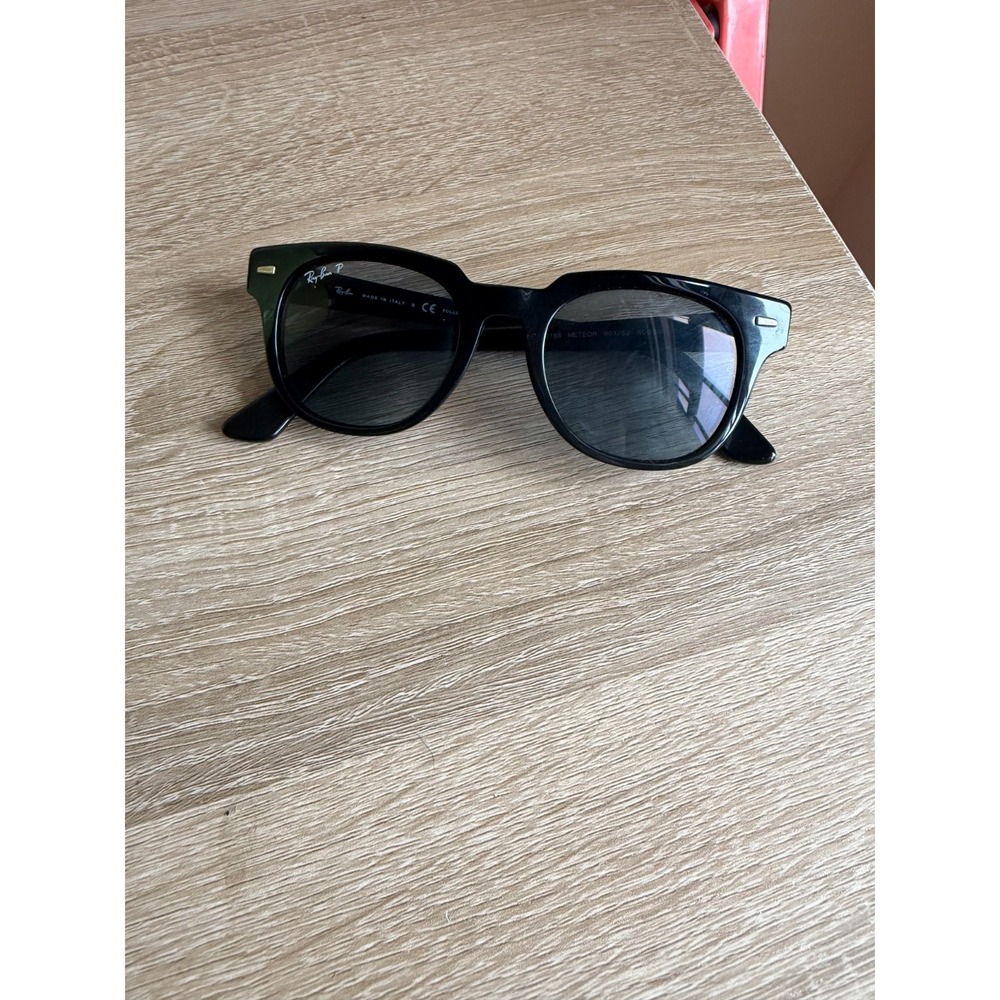 Ray Ban Black Rb4168 601 Meteor RB 4168 Made In Italy Classic Retro Elegant - Picture 2 of 9